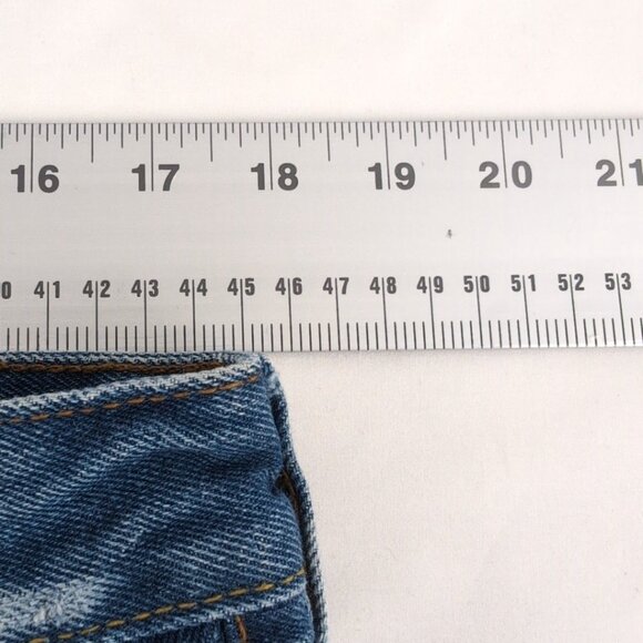 Tommy Jeans Men's Blue Denim Jeans Straight Loose Fit Big Logo, 36W/34L - Picture 8 of 10